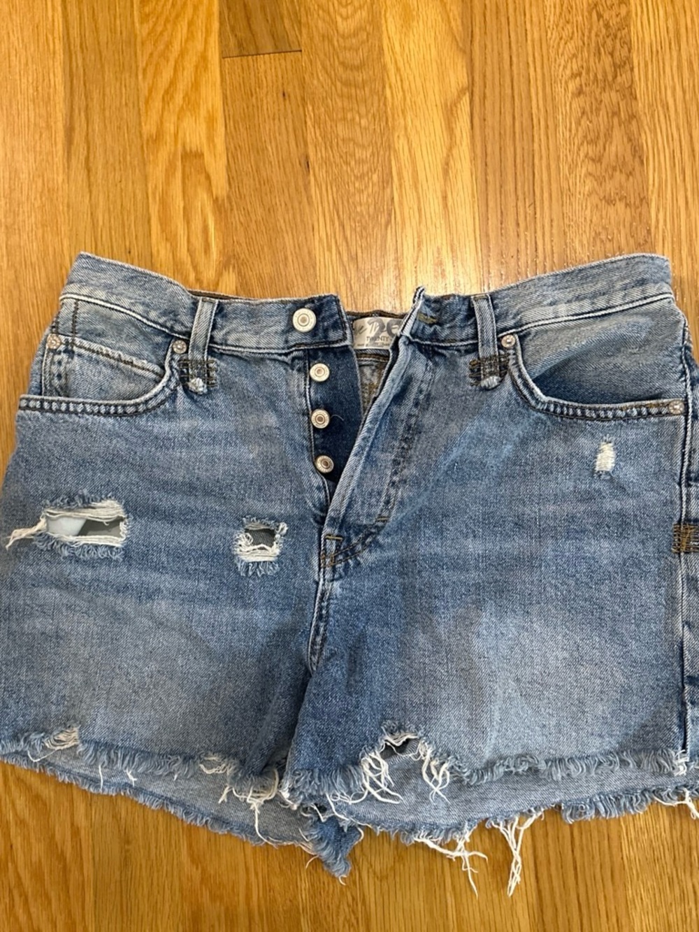 Free people: we the free jean shorts